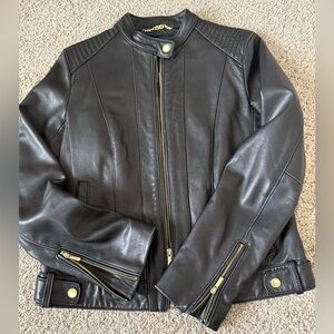 COLE HAAN Genuine Leather jacket